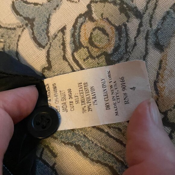 Gorgeous Vintage Garfield and Marks Pencil Skirt Variegated Pinstripes - Picture 8 of 8